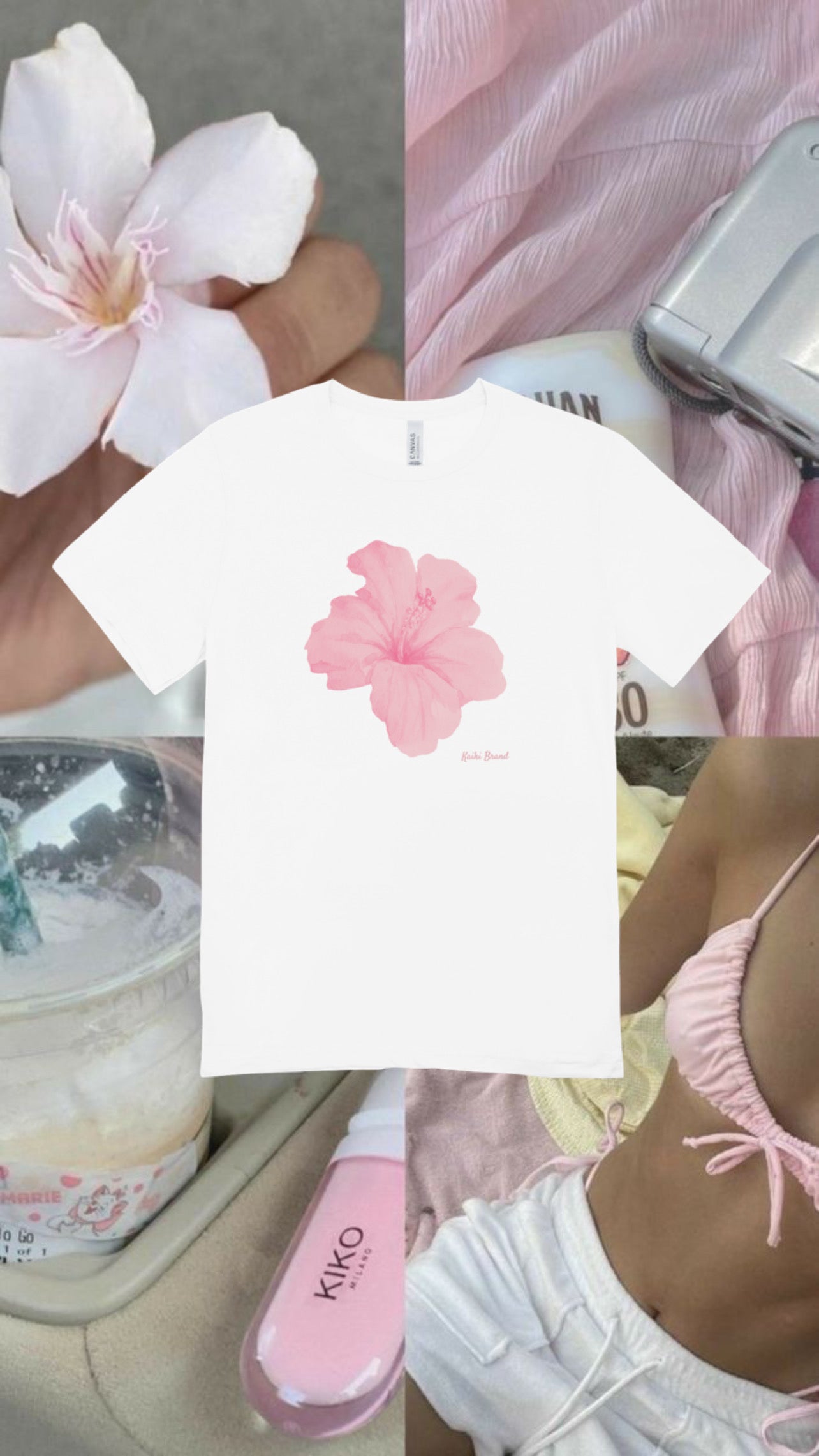 Tshirt Hibisco Pink Collection