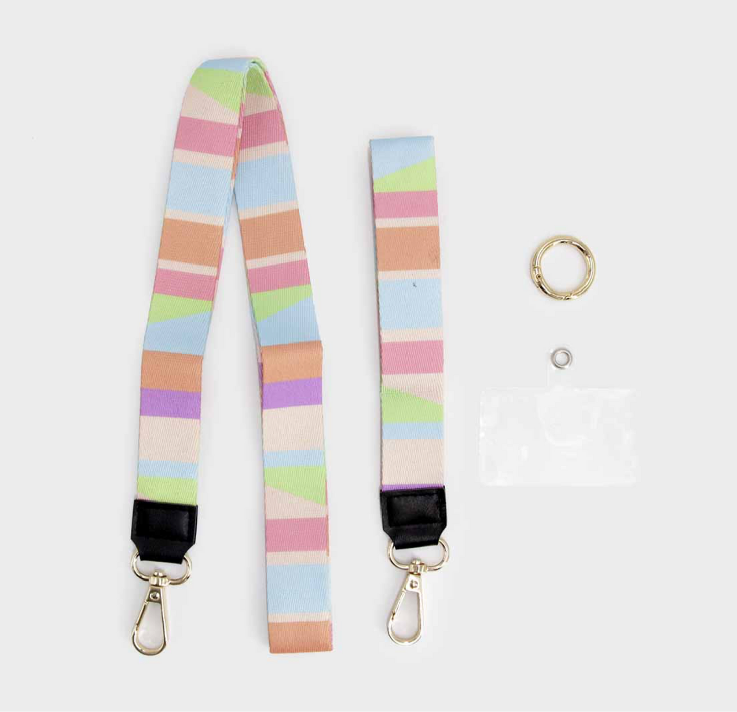 Strap para celular doble geométrico