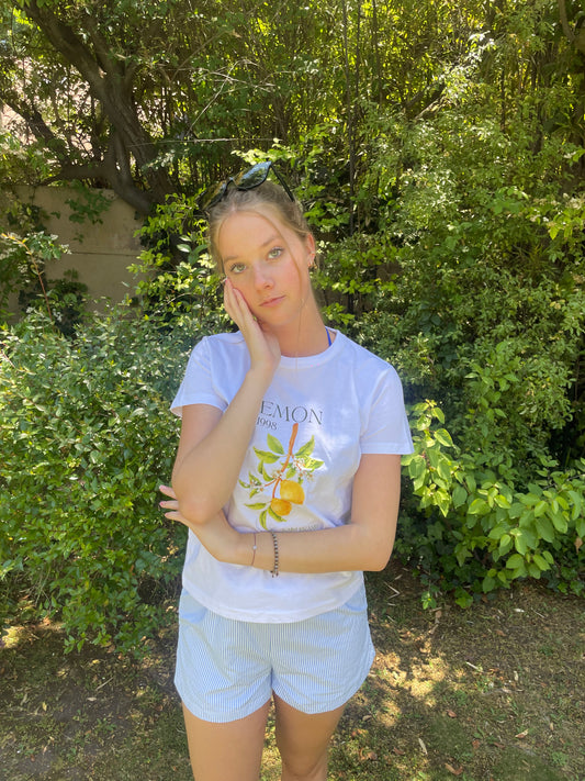 Tshirt Lemon white