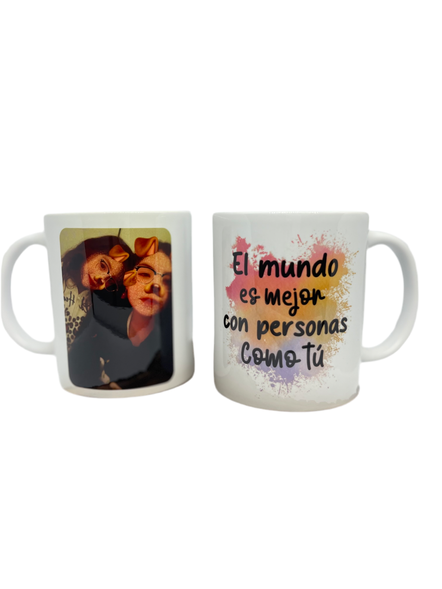 Taza blanca 325ml personalizada